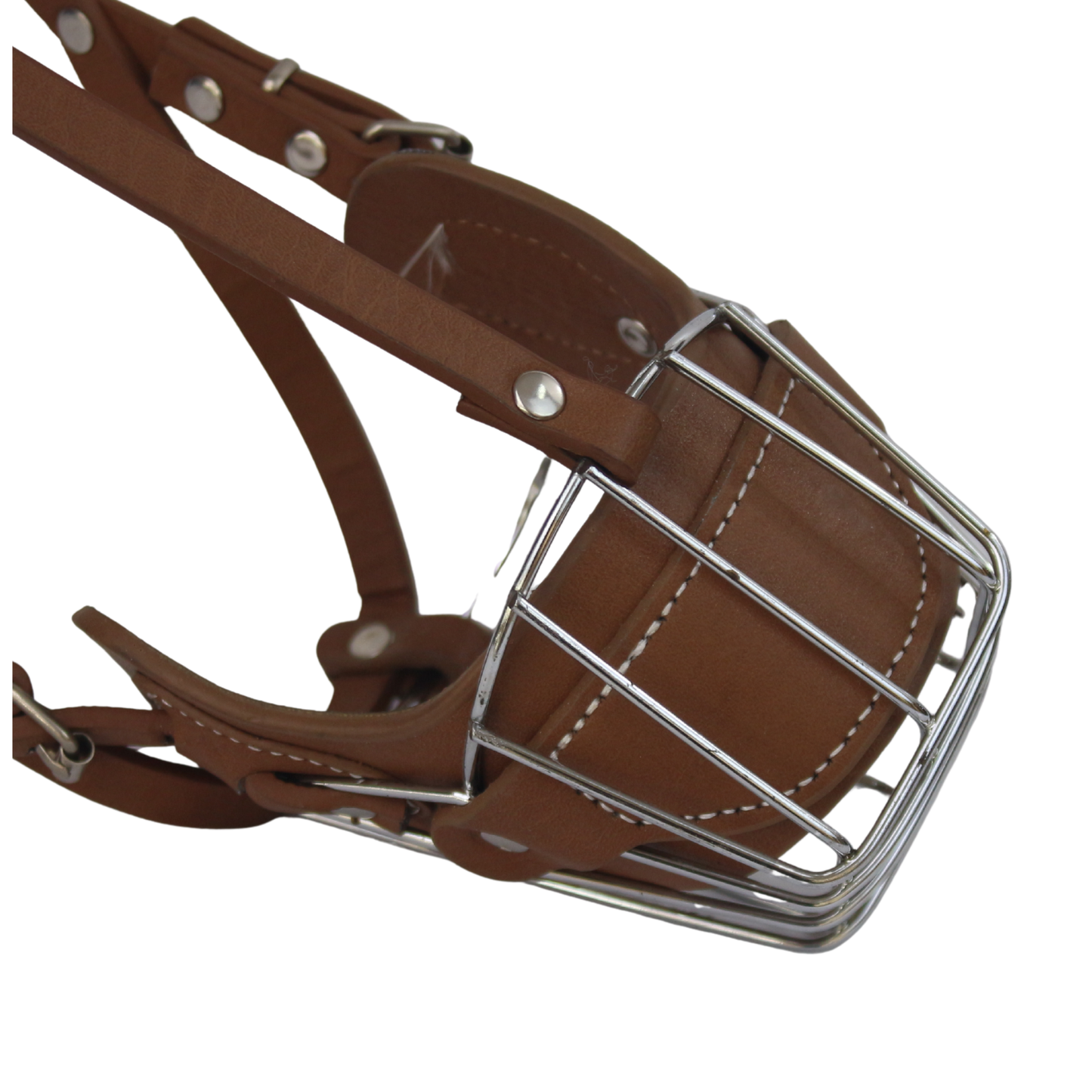 Genuine Leather and Metal Muzzle
