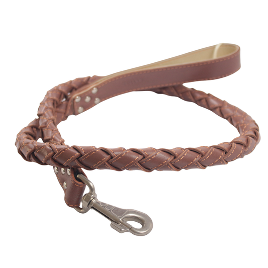 Rounded Leather Leash
