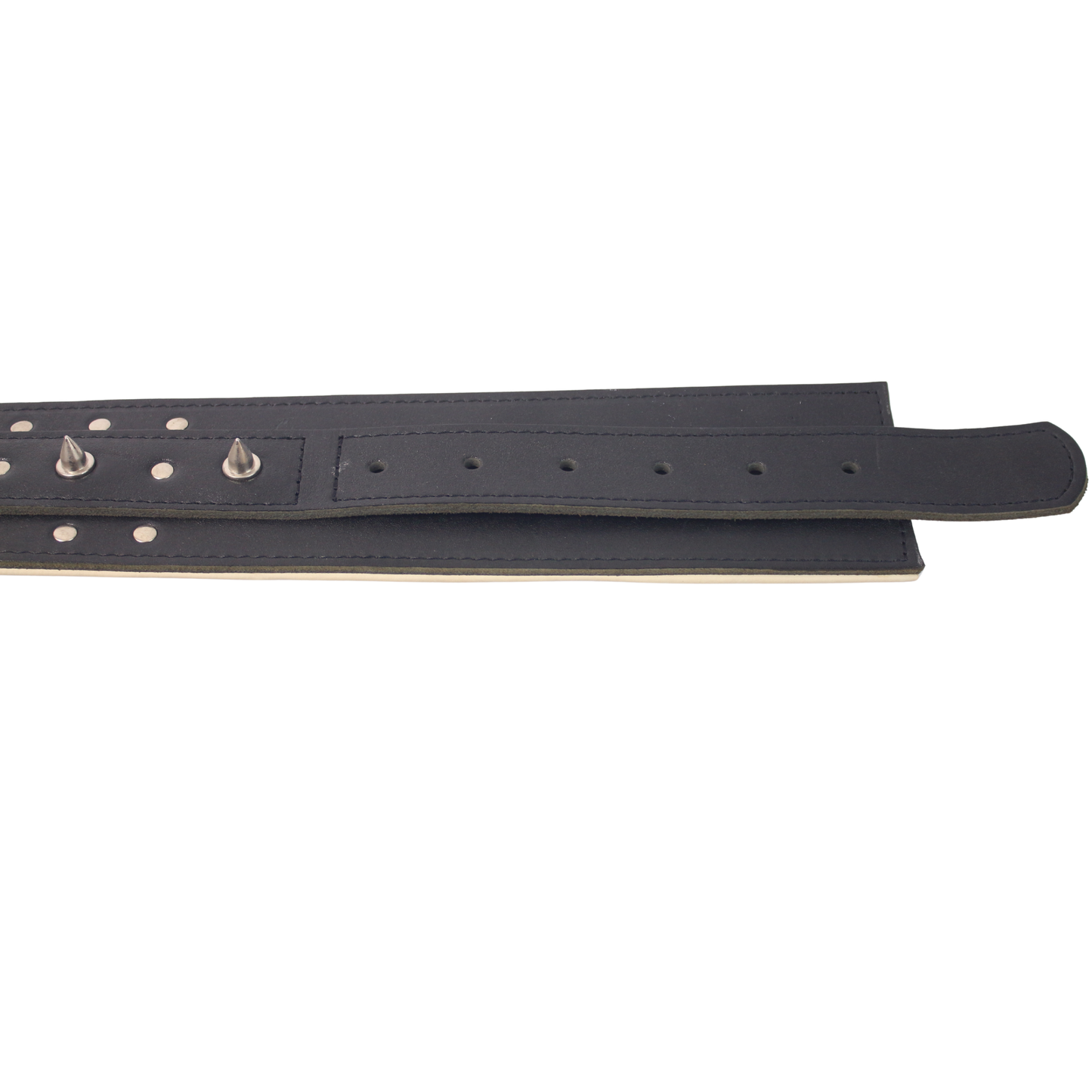 2-ply spiked leather collar "CoLLaR" Rocky