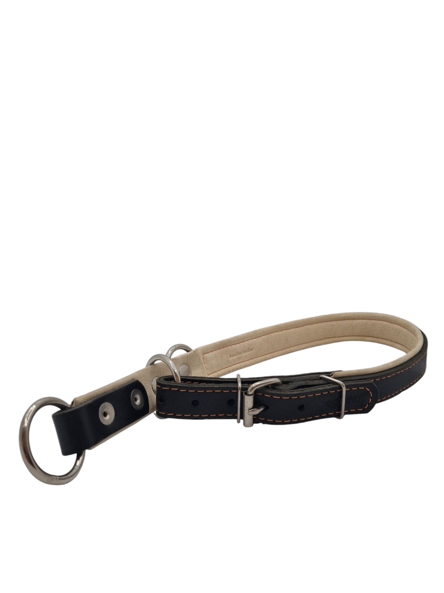 2-PLY LEATHER CHOKE COLLAR WITH LOCK