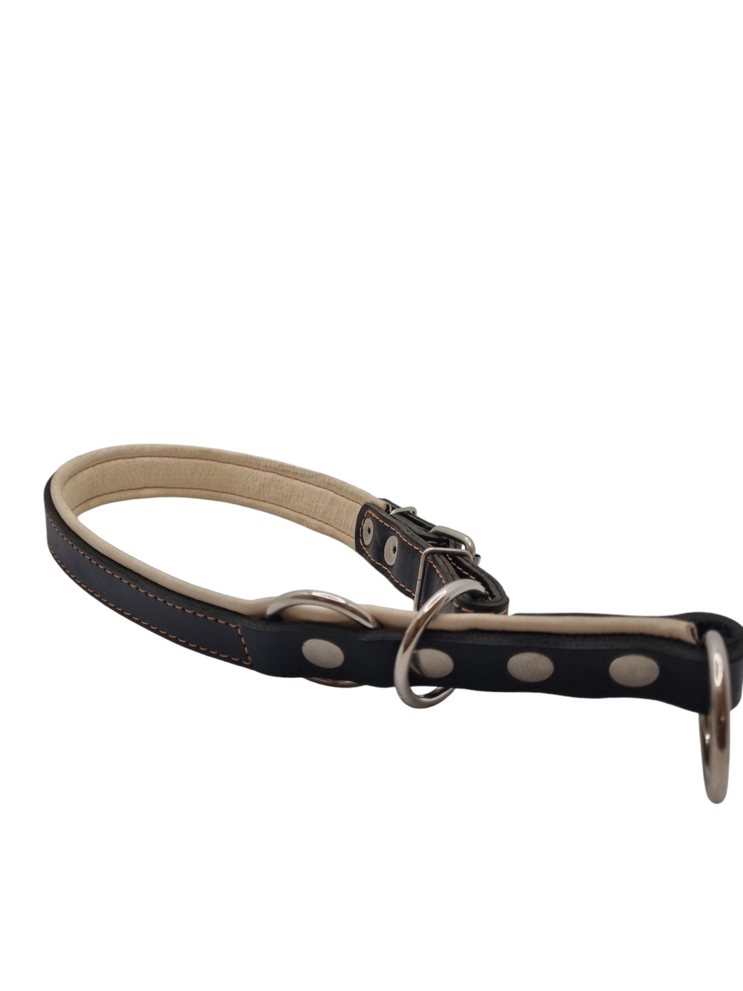 2-PLY LEATHER CHOKE COLLAR WITH LOCK