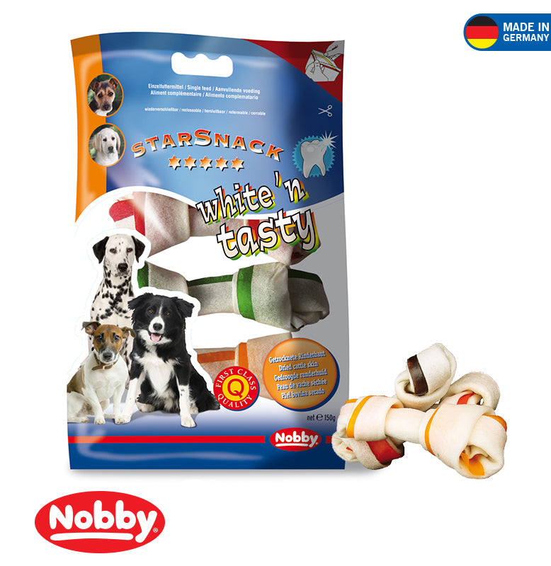 WHITEN TASTY KNOTTED COLOURED